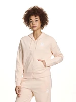 Reebok Women’s Practice Full-Zip Cropped Hoodie With Pockets