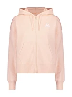 Reebok Women’s Practice Full-Zip Cropped Hoodie With Pockets