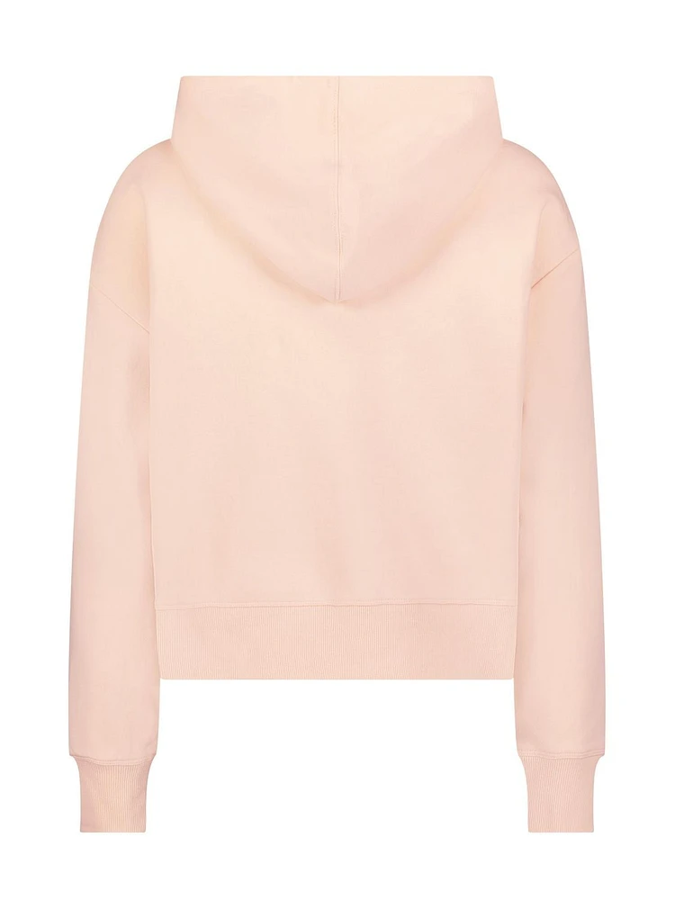 Reebok Women’s Practice Full-Zip Cropped Hoodie With Pockets