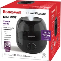 Honeywell Mini Mistᵀᴹ Ultrasonic Cool Mist Humidifier, Small Size Big Mist