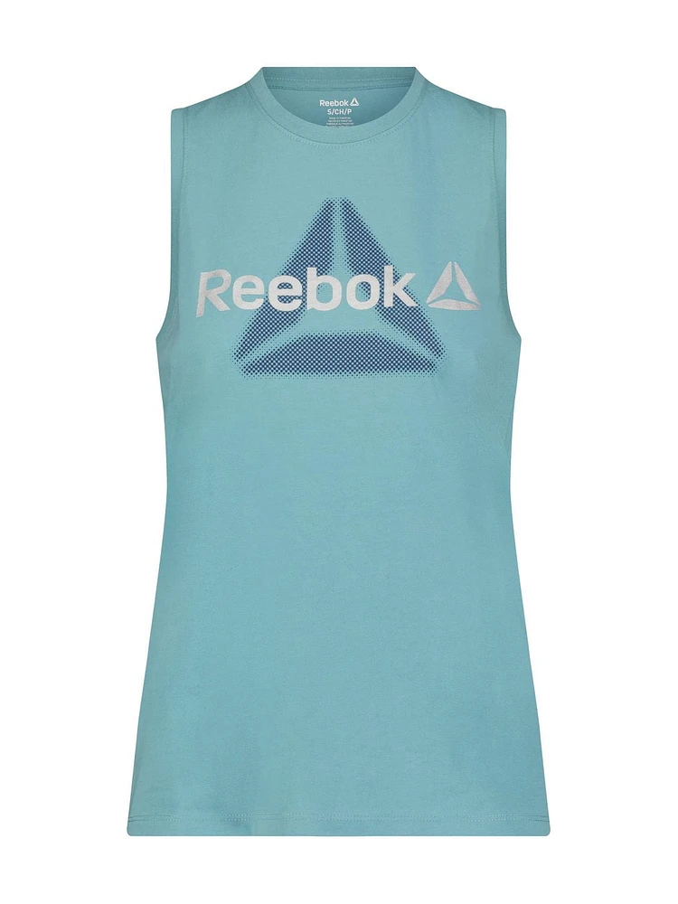 Reebok Women’s ‘Dot Screen Delta’ Graphic Tank Top