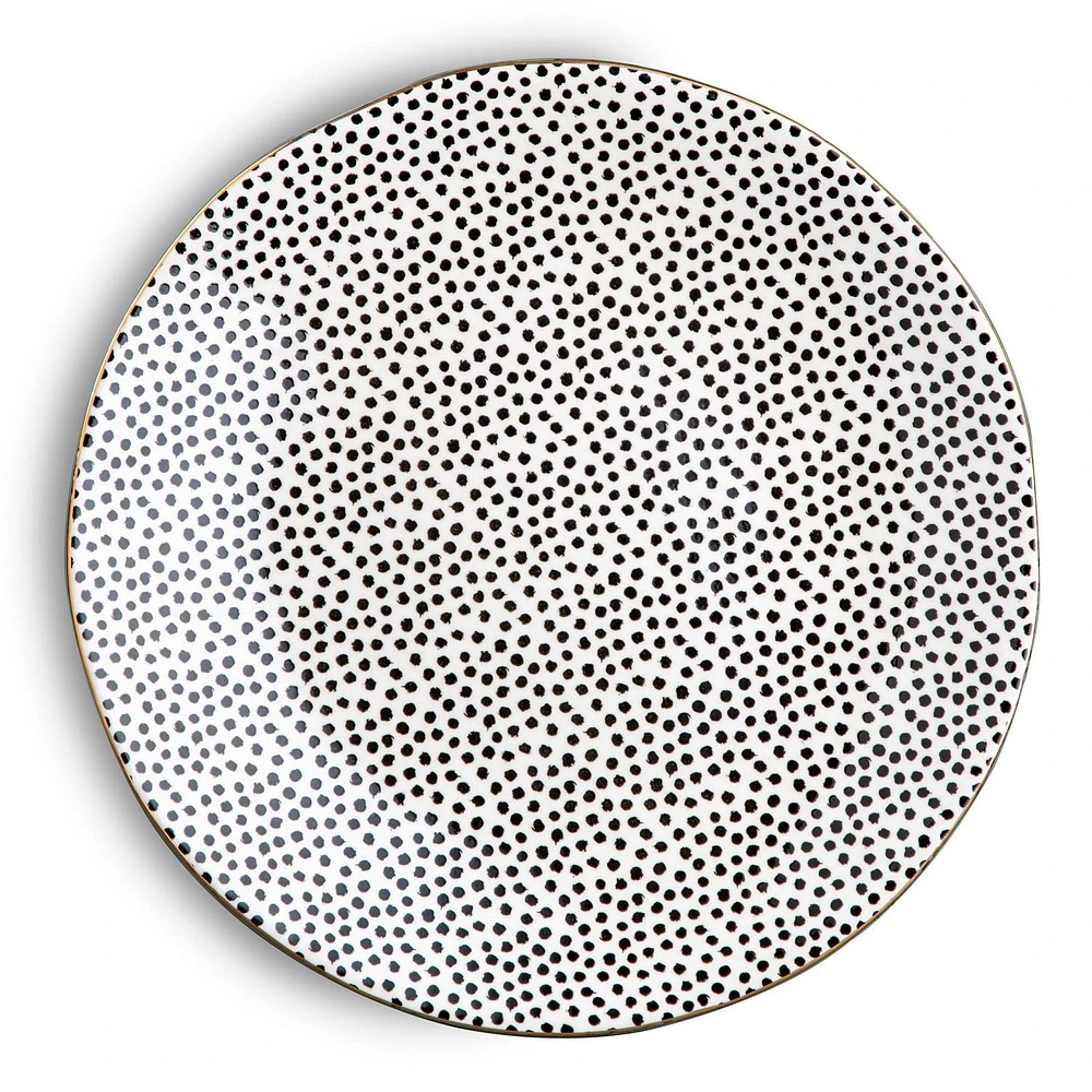 Thyme & Table Dot Salad Plate, Made of Stoneware