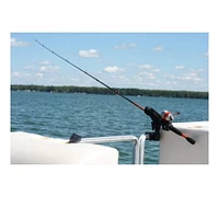 Blue Dog Marine Fishing Rod Holder for Boat, 360 Degree Adjustable Powerlock Rod Holder for Kayak, Canoe - Easy Installation