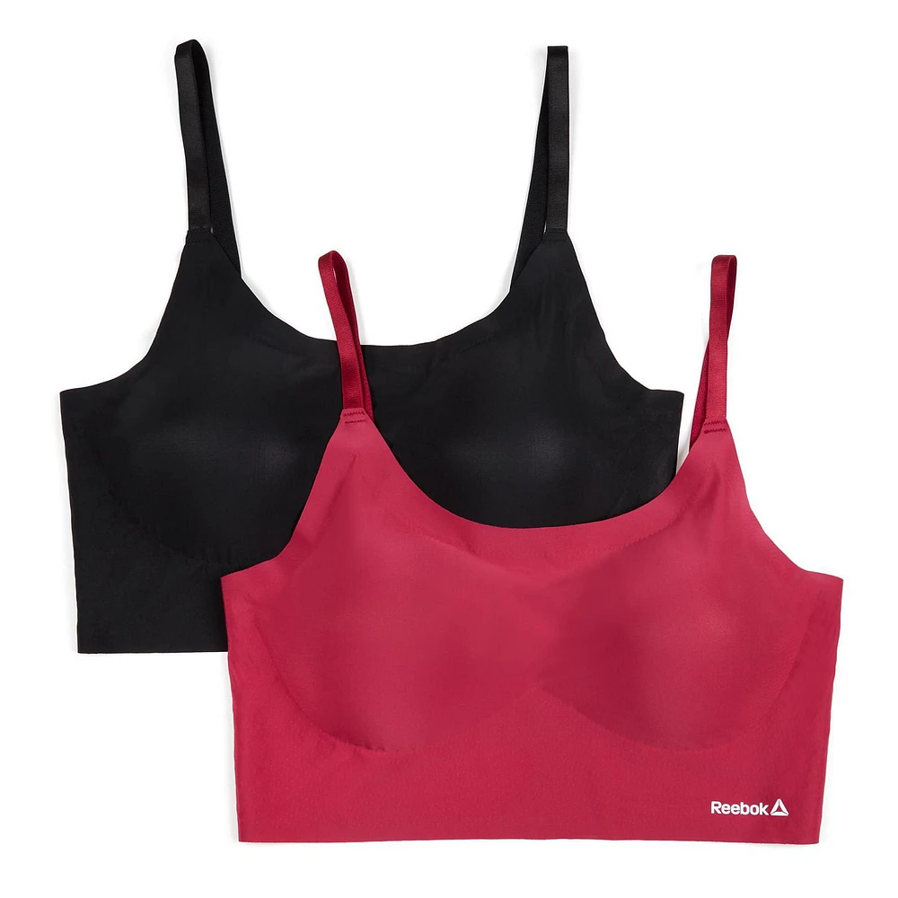 Reebok Ladies' 2 Pack Stay-Put Bralettes