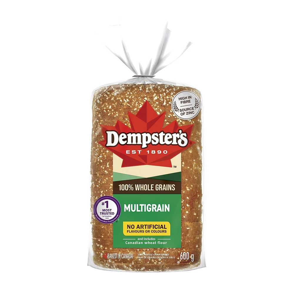 Dempster’s® 100% Whole Grains Multigrain Sliced Bread, 600 g