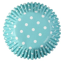 Wilton Baby Blue with White Polka Dots Cupcake Liners