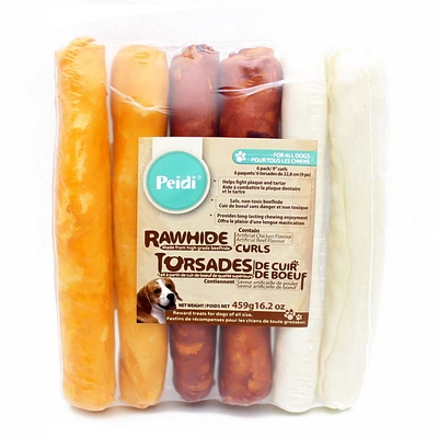 Peidi 9" Rawhide Roll Dog Treats