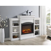 Lamont Mantel Fireplace, White