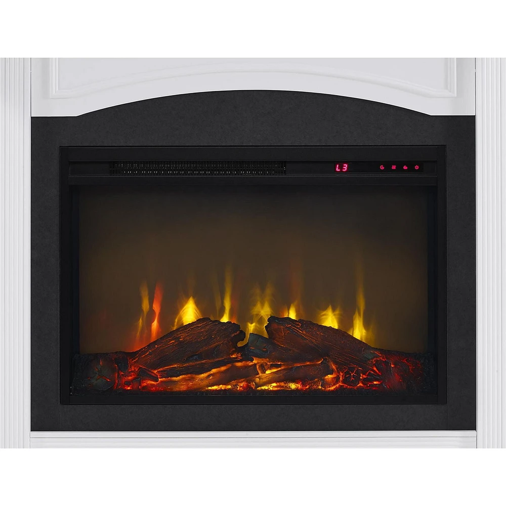 Lamont Mantel Fireplace, White