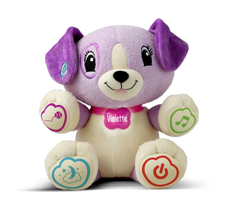 LeapFrog My Pal Violet, infant plush toy with personalization, music and lullabies, learning content for baby to toddler