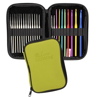 Love Knitting 24 Piece Crochet Hook Set, sizes 00-14