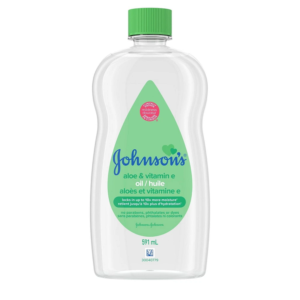 Johnson's Baby, Aloe Vera & Vitamin E, Baby Oil Gel, 591 mL