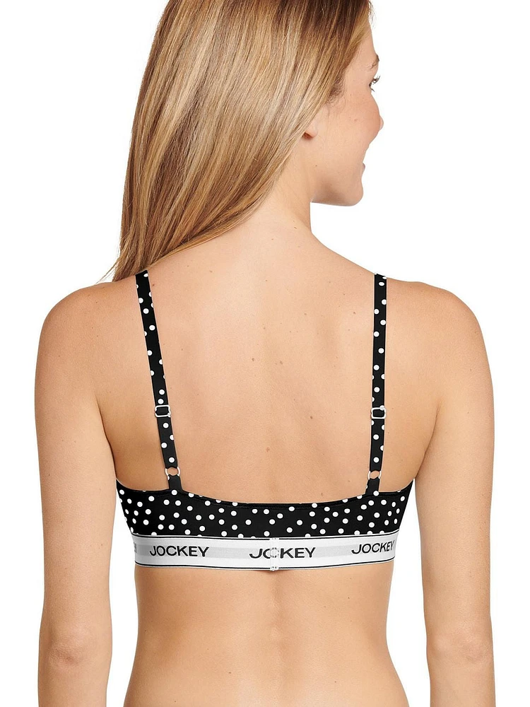 Bralette triangle en coton extensible de Jockey Bralette triangle en coton extensible