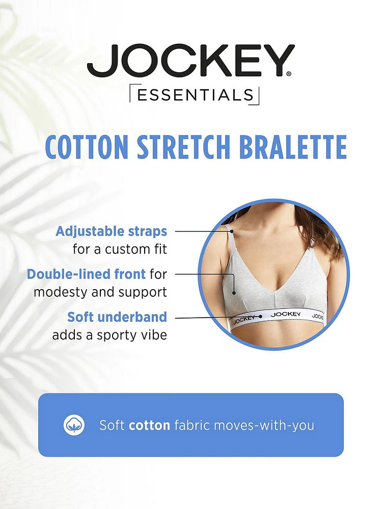 Bralette triangle en coton extensible de Jockey Bralette triangle en coton extensible
