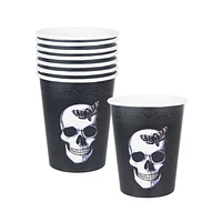 8ct paper cups - skull