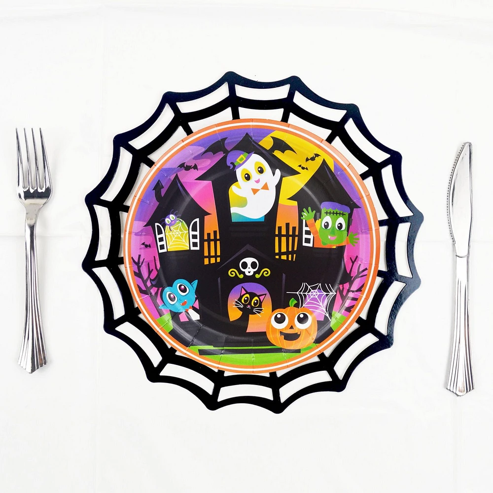 10ct 7in paper plate - family house