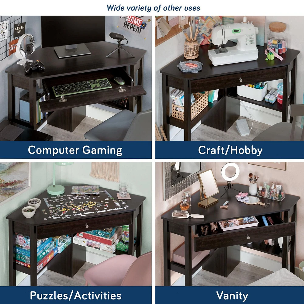 Sauder Beginnings Computer Desk, Cinnamon Cherry, 412314