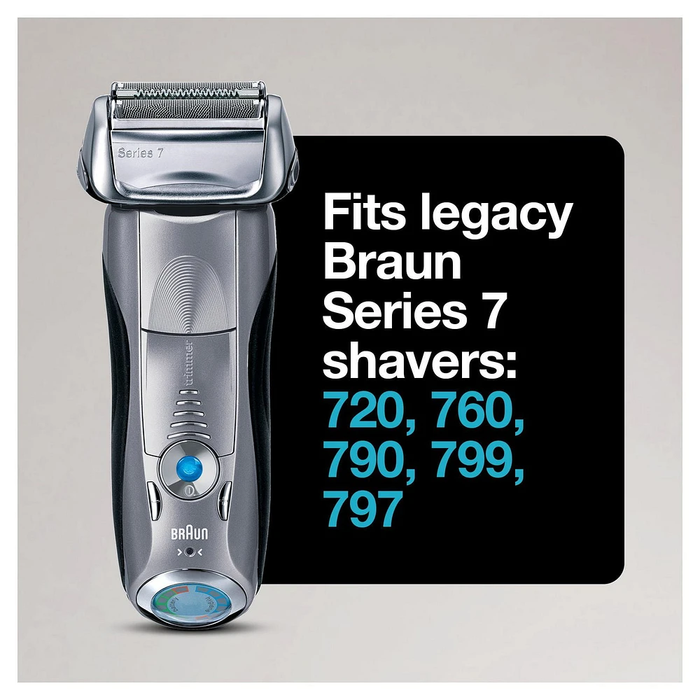 Braun Series 7 70S Electric Shaver Head Replacement Cassette – Silver, 1CT