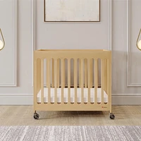 Foundations Boutique Compact Folding Mini Crib, Natural