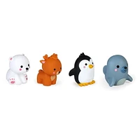 Janod Polar Animals Bath Squirters - Set of 4 Water Squirting Toys for Toddlers - From 10 months +