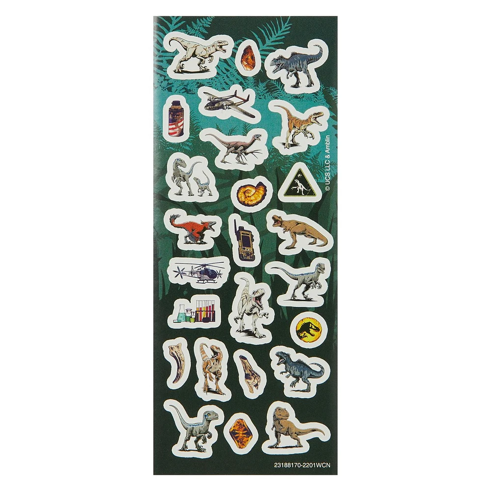 Jurassic World Value Pack Stickers, 300 Stickers, Jurassic Stickers