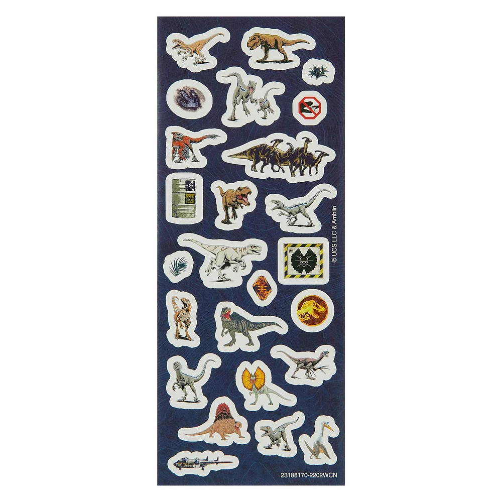 Jurassic World Value Pack Stickers, 300 Stickers, Jurassic Stickers