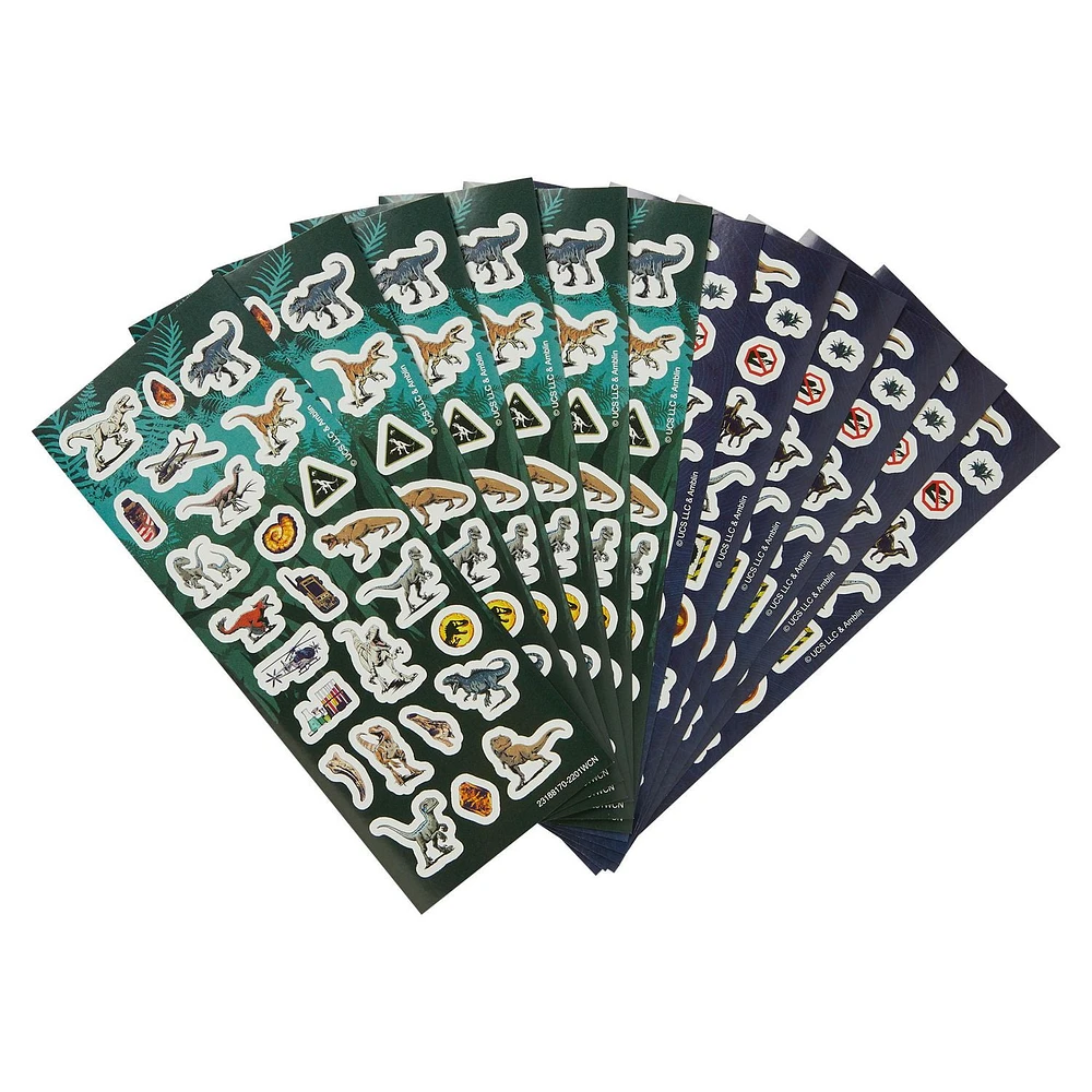 Jurassic World Value Pack Stickers, 300 Stickers, Jurassic Stickers