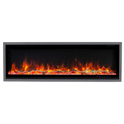 Kennedy II Commercial Grade Smart Electric Fireplace, 50IN