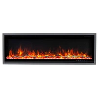 Kennedy II Commercial Grade Smart Electric Fireplace, 50IN