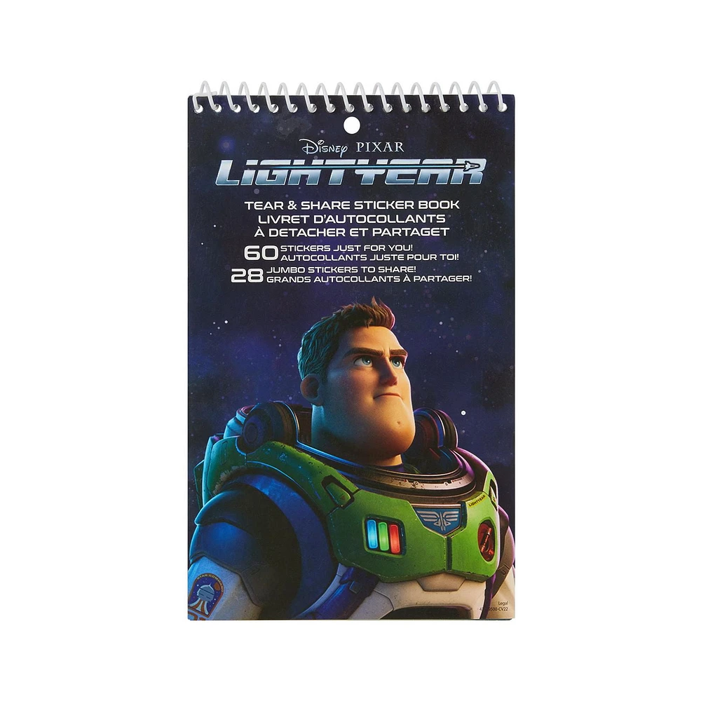 Lightyear Tear & Share Sticker Book, Lightyear Stickers