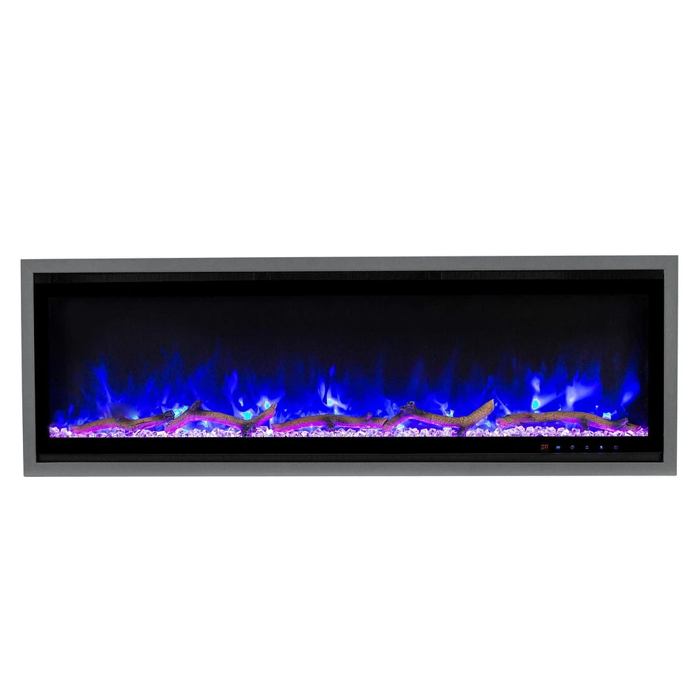 Kennedy II Commercial Grade Smart Electric Fireplace, 50IN