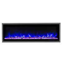 Kennedy II Commercial Grade Smart Electric Fireplace, 50IN