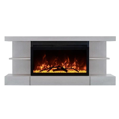 Electric Fireplace Floating Mantel Shelf