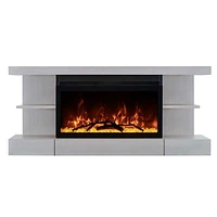 Electric Fireplace Floating Mantel Shelf