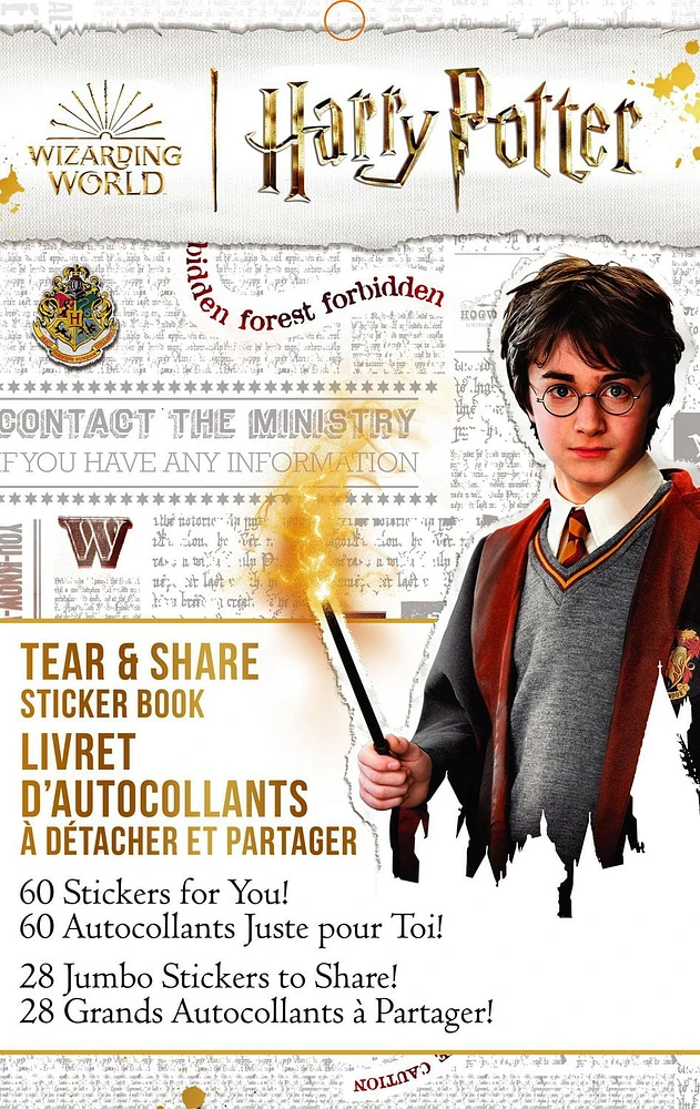 HARRY POTTER TEAR AND SHARE STICKER BOOK, Harry Potter Stickers