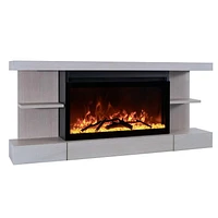 Electric Fireplace Floating Mantel Shelf