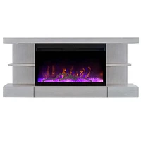 Electric Fireplace Floating Mantel Shelf