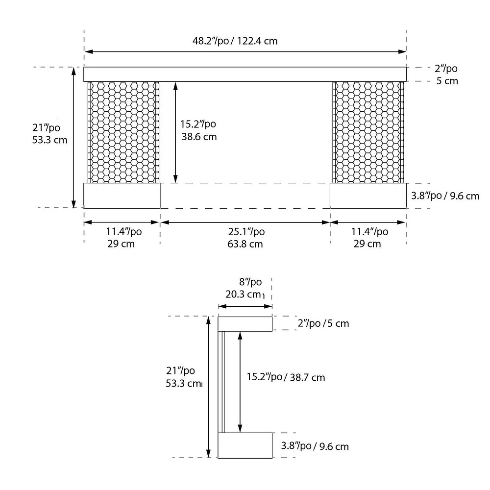 Electric Fireplace Floating Mantel Shelf with Lighting, Urban Cement