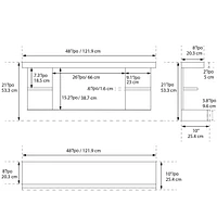 Electric Fireplace Floating Mantel Shelf