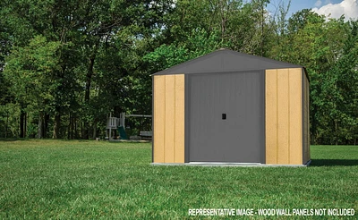 Ironwood Steel Hybrid Shed Kit 8 x 8 ft. Galvanized Anthracite