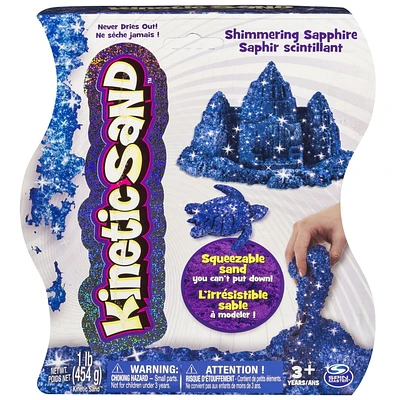 Kinetic Sand 1 Lb Shimmering Sapphire Blue Squeezable Sand