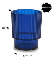 Blue Acrylic Old Fashion 400 Ml Set/4