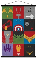 Marvel Comics - Avengers - Minimalist Grid Wall Poster with Magnetic Frame, 22.375" x 34"