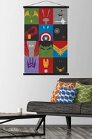 Marvel Comics - Avengers - Minimalist Grid Wall Poster with Magnetic Frame, 22.375" x 34"