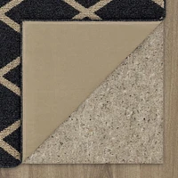 Mohawk Home Lewis Diamond Near Black/Tan Tufted Polyester Area Rug