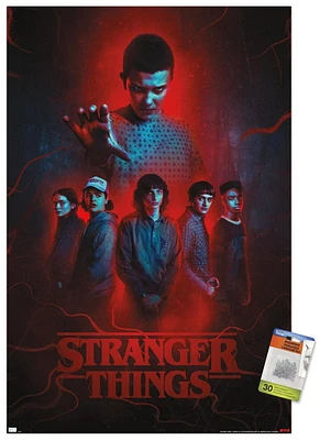 Netflix Stranger Things: Season 4 - Group Wall Poster with Pushpins, 22.375" x 34"