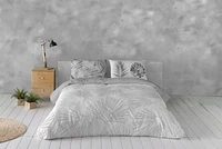 Gouchee Home Palema Leaf Print Cotton Duvet Cover Set