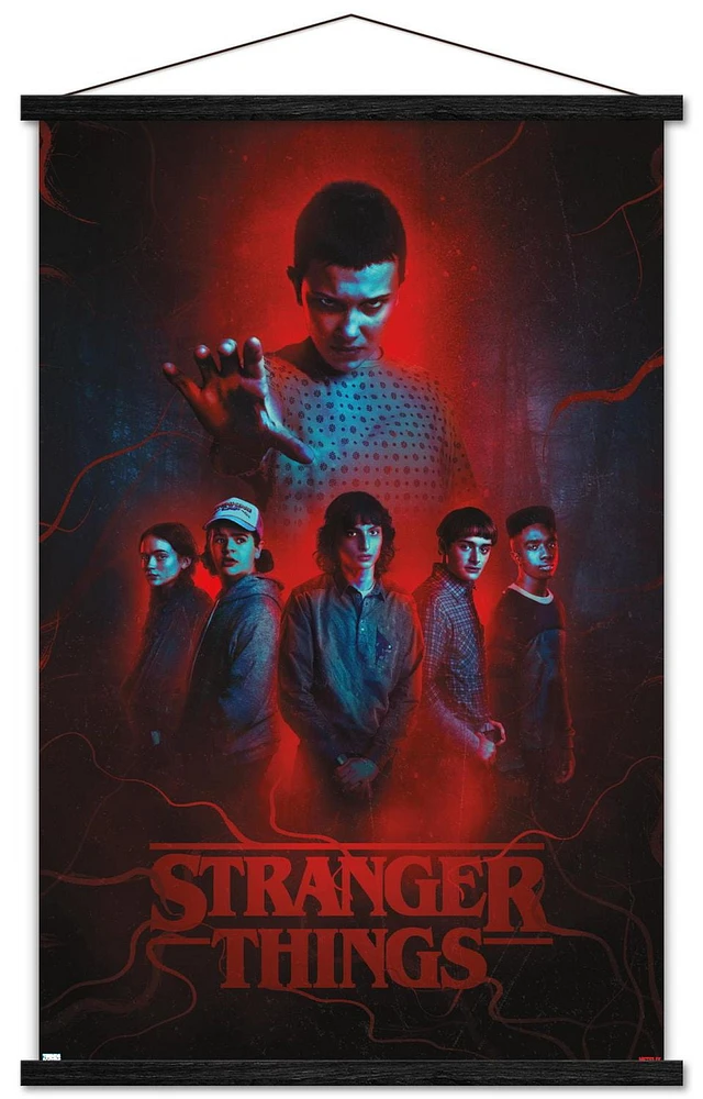 Netflix Stranger Things: Season 4 - Group Wall Poster with Magnetic Frame, 22.375" x 34"