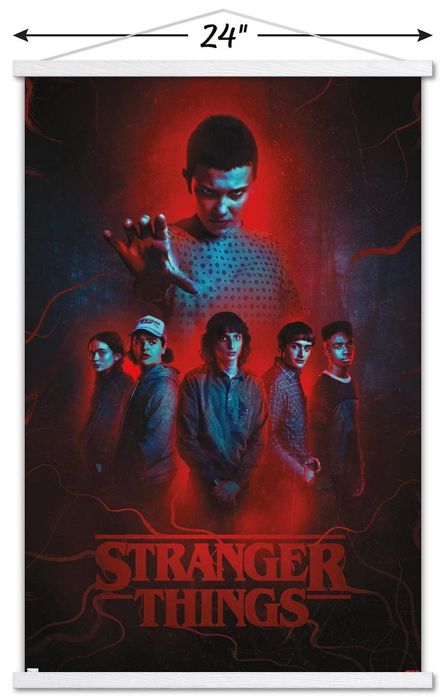 Netflix Stranger Things: Season 4 - Group Wall Poster with Magnetic Frame, 22.375" x 34"