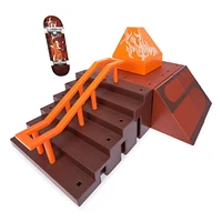 Tech Deck, Pyramid Shredder 2.0, X-Connect Park Creator, Customizable and Buildable Ramp Set with Exclusive Fingerboard, Kids Toy for Ages 6 and up